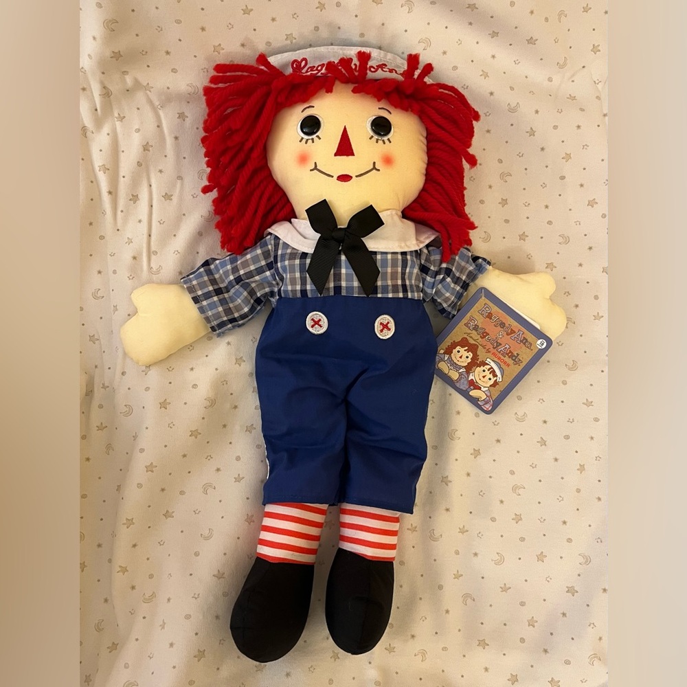 Raggedy Andy plush doll